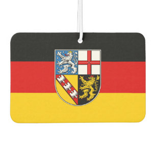 Désodorisant Pour Voiture Drapeau de Sarre Bébé Bib