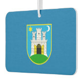 Désodorisant Pour Voiture Drapeau de Zagreb, Croatie Cravate (Gauche)