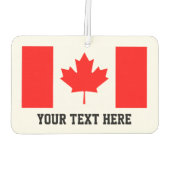 Désodorisant Pour Voiture Drapeau d'érable canadien personnalisé (Dos)