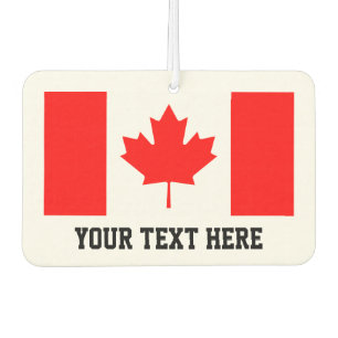 Désodorisant Pour Voiture Drapeau d'érable canadien personnalisé