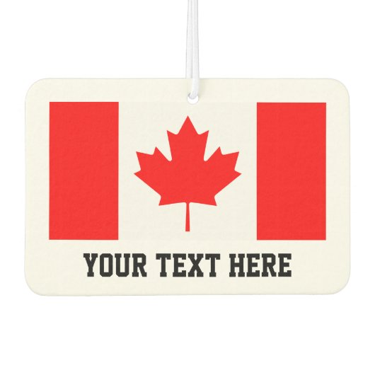 Désodorisant Pour Voiture Drapeau d'érable canadien personnalisé (Devant)