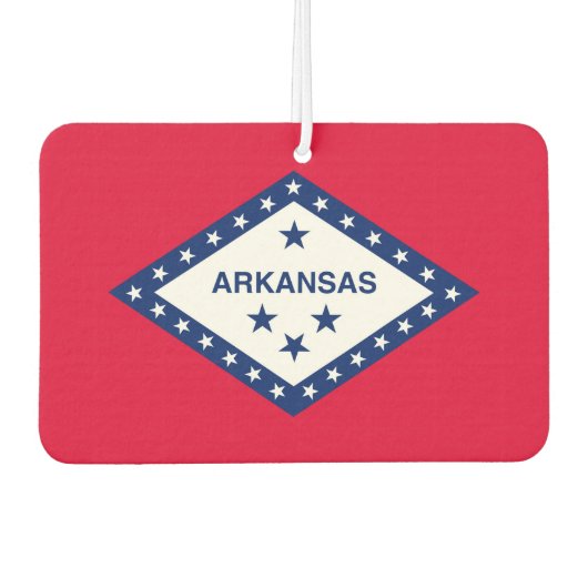 Désodorisant Pour Voiture Drapeau d'État Arkansas (Devant)