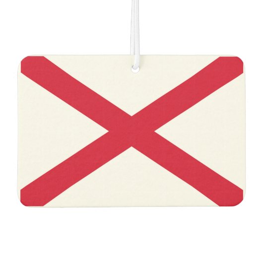 Désodorisant Pour Voiture Drapeau d'État de l'Alabama (Devant)