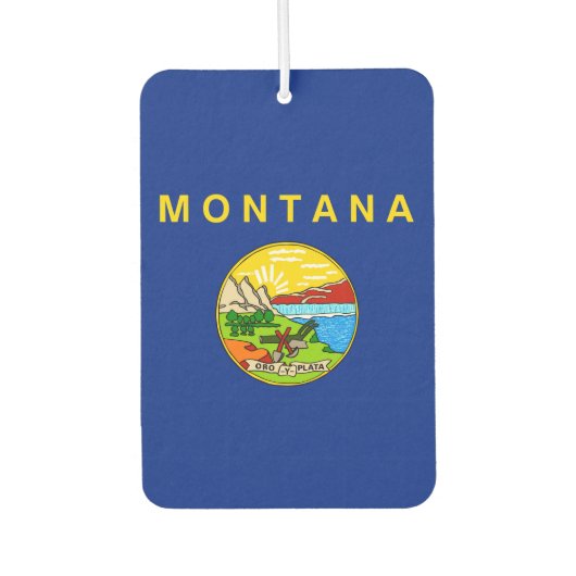 Désodorisant Pour Voiture Drapeau d'État du Montana (Devant)
