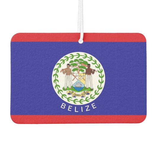 Désodorisant Pour Voiture Drapeau du Belize (Devant)