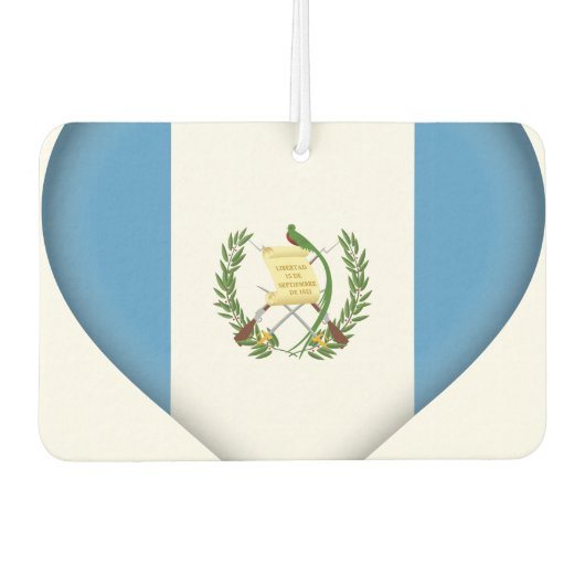 Désodorisant Pour Voiture Drapeau du Guatemala (Devant)
