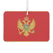 Désodorisant Pour Voiture Drapeau du Monténégro (Dos)