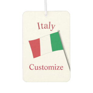 Désodorisant Pour Voiture Drapeau du pays Italie Thunder_Cove