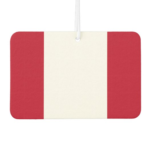 Désodorisant Pour Voiture Drapeau du Pérou (Devant)