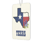 Désodorisant Pour Voiture Drapeau du Texas et bleu fleur (Gauche)