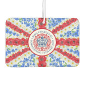 Désodorisant Pour Voiture Drapeau floral du Royaume-Uni (Dos)