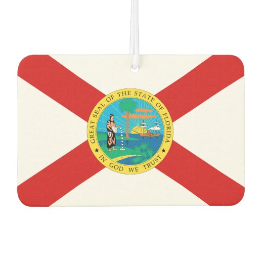Désodorisant Pour Voiture Drapeau FLORIDA - (Devant)