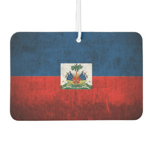 Désodorisant Pour Voiture Drapeau Grunge D'Haïti
