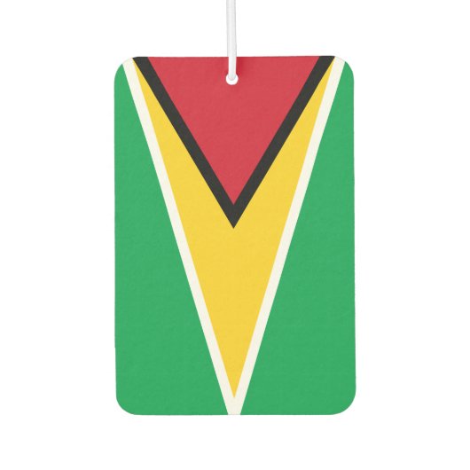 Désodorisant Pour Voiture Drapeau Guyana (Devant)
