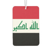Désodorisant Pour Voiture Drapeau Iraq (Dos)