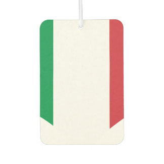 Désodorisant Pour Voiture Drapeau italien sur arrière - plan métallique