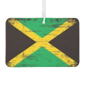 Désodorisant Pour Voiture Drapeau jamaïcain Grunge (Dos)