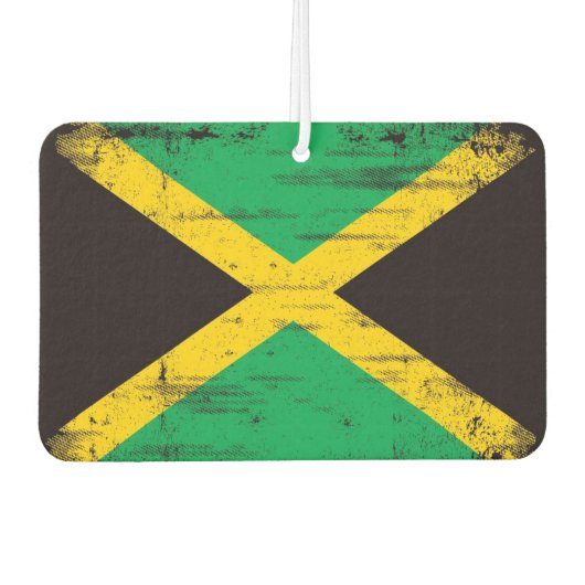 Désodorisant Pour Voiture Drapeau jamaïcain Grunge (Devant)
