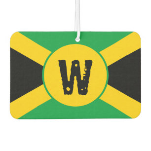 Désodorisant Pour Voiture Drapeau jamaïcain Monogram Air Freshener