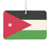 Désodorisant Pour Voiture Drapeau Jordanie (Dos)