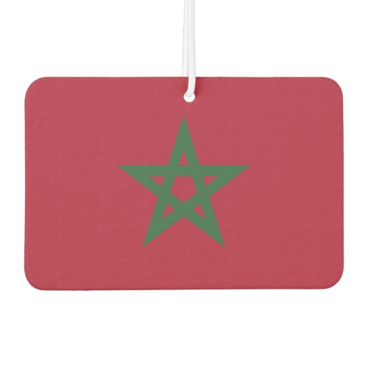Désodorisant Pour Voiture Drapeau Maroc (Devant)
