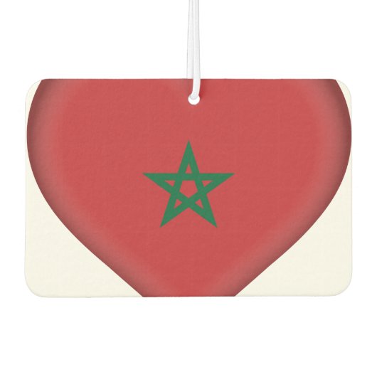Désodorisant Pour Voiture Drapeau Maroc (Devant)