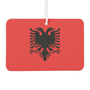 Désodorisant Pour Voiture Drapeau mondial de l'Albanie