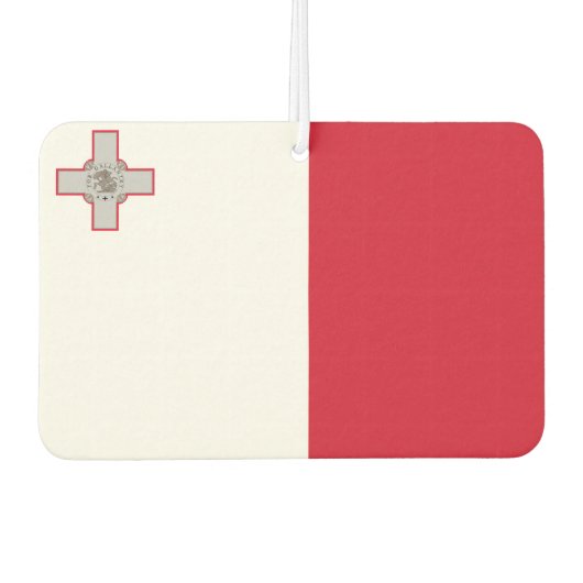 Désodorisant Pour Voiture Drapeau national de Malte (Devant)