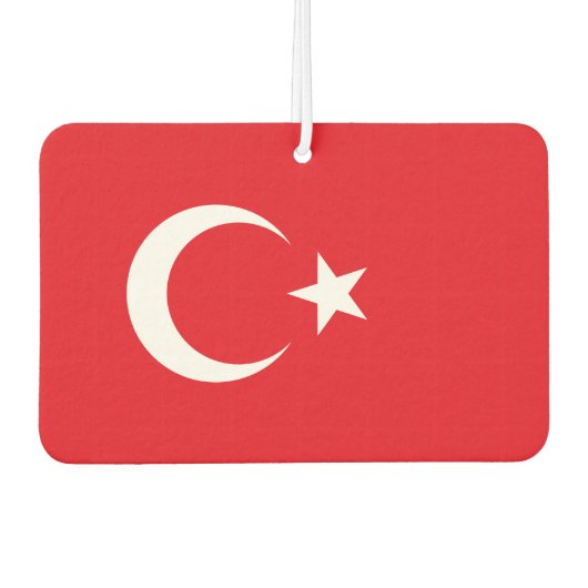 Désodorisant Pour Voiture Drapeau national de Turquie (Devant)