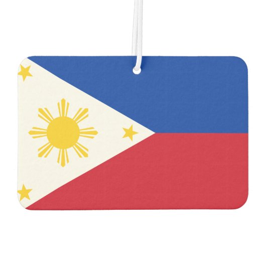 Désodorisant Pour Voiture Drapeau philippin des Philippines (Dos)