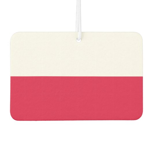 Désodorisant Pour Voiture Drapeau polonais (Devant)
