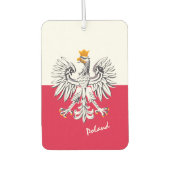 Désodorisant Pour Voiture Drapeau polonais (Devant)