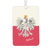 Désodorisant Pour Voiture Drapeau polonais (Dos)