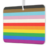 DÉSODORISANT POUR VOITURE DRAPEAU PRIDE LGBTQ+ INCLUSIF (Gauche)