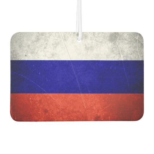 Désodorisant Pour Voiture Drapeau russe Grunge (Devant)