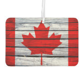 Désodorisant Pour Voiture Drapeau rustique canadien (Dos)