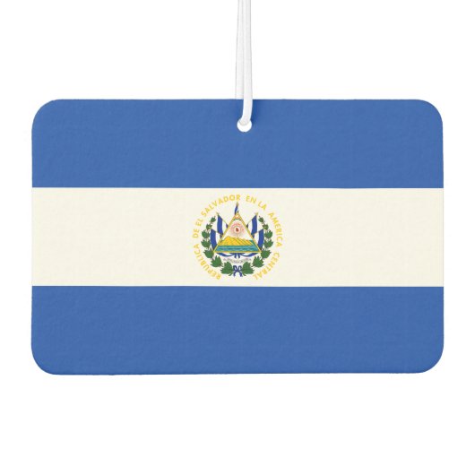 Désodorisant Pour Voiture drapeau salvadorien (Devant)