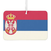 Désodorisant Pour Voiture Drapeau Serbie (Dos)