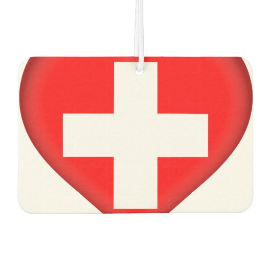 Désodorisant Pour Voiture Drapeau suisse (Devant)