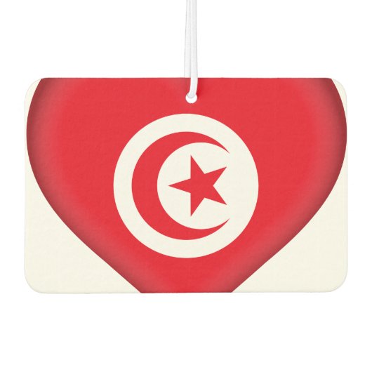 Désodorisant Pour Voiture Drapeau tunisien (Devant)