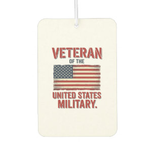 Désodorisant Pour Voiture Drapeau USA de vétéran vintage dessin vectoriel mi