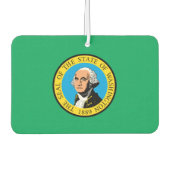 Désodorisant Pour Voiture Drapeau WASHINGTON - (Devant)