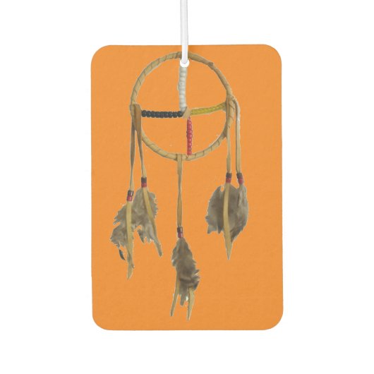 Désodorisant Pour Voiture Dream Catcher Orange Rectangle Freshener (Devant)