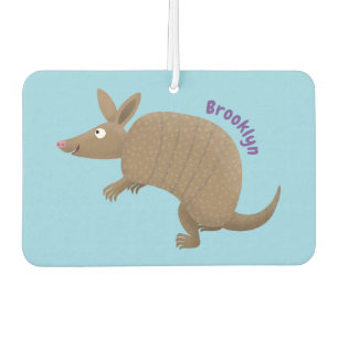 Désodorisant Pour Voiture Drôle armadillo joyeux dessin animé