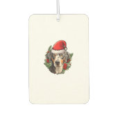 Désodorisant Pour Voiture Drôle Chien de Noël Catahoula Leopard (Devant)