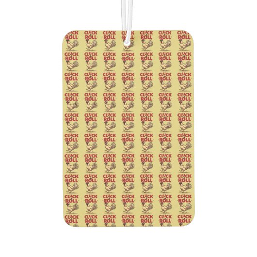 Désodorisant Pour Voiture Drôle "Cluck & Roll" Cool Rooster Conception de de (Dos)