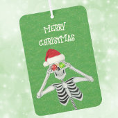 Désodorisant Pour Voiture Drôle Noël Squelette Ornement Eyeballs Vert