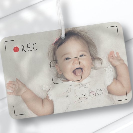 Désodorisant Pour Voiture Drôle record Red Dot Photo personnalisée