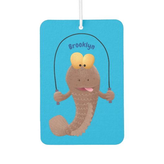 Désodorisant Pour Voiture Drôle sauter boudskipper poisson dessin animé (Devant)