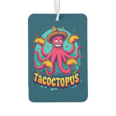 Désodorisant Pour Voiture Drôle Taco Octopus Cartoon Alimentation Pun (Dos)